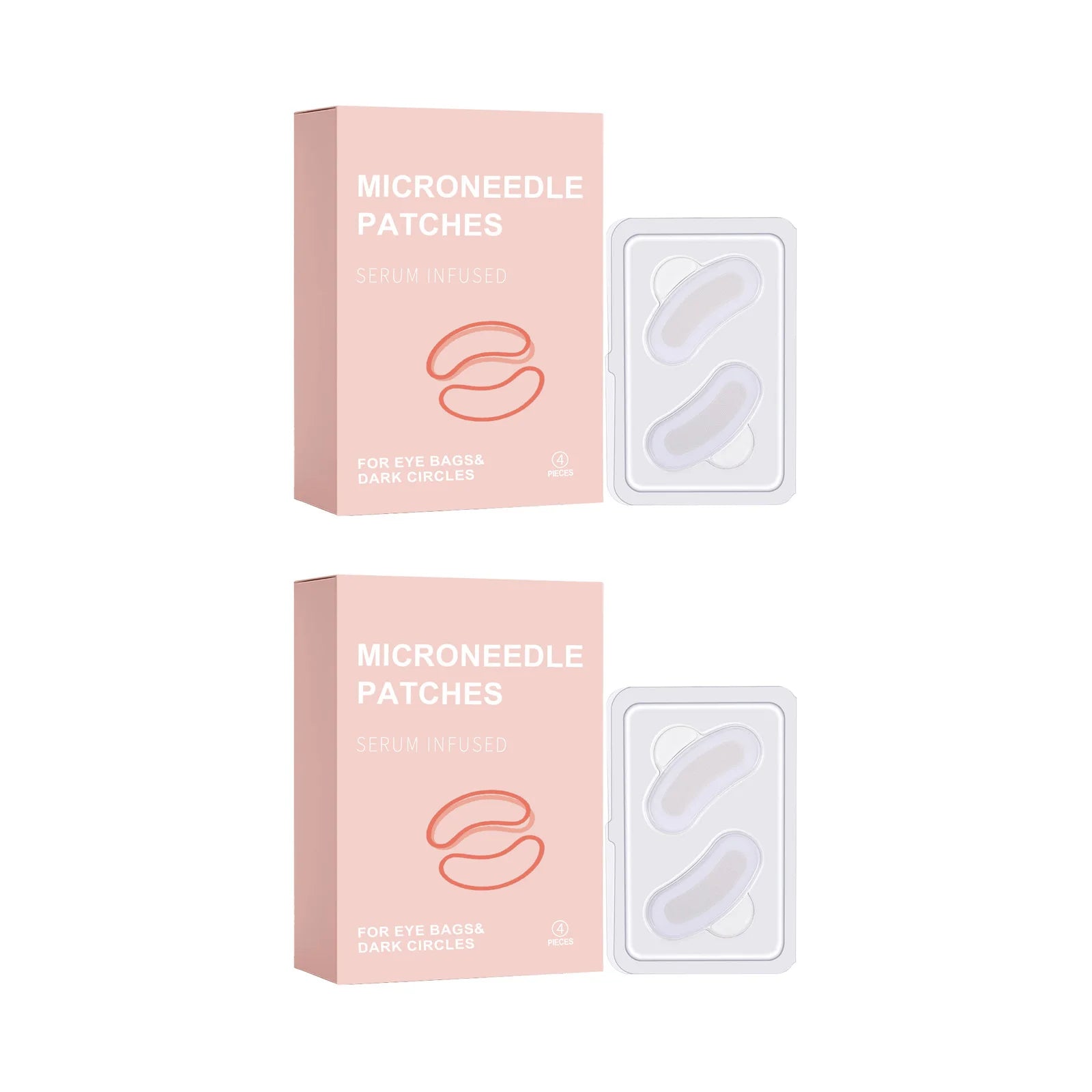 0.25Mm Retinol Microneedle Eye Patches Mask Reduce Dark Circle & Eye Bags Anti-Aging Firming Patches Forehead & Smile Line Patch