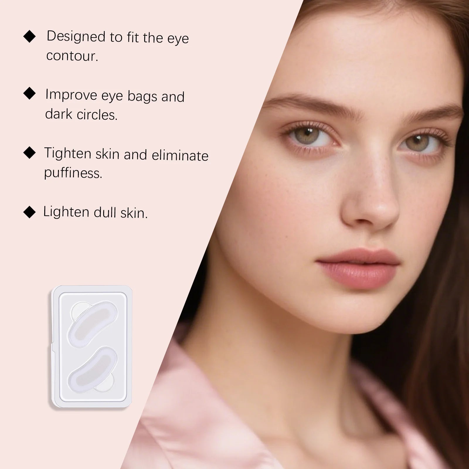 0.25Mm Retinol Microneedle Eye Patches Mask Reduce Dark Circle & Eye Bags Anti-Aging Firming Patches Forehead & Smile Line Patch